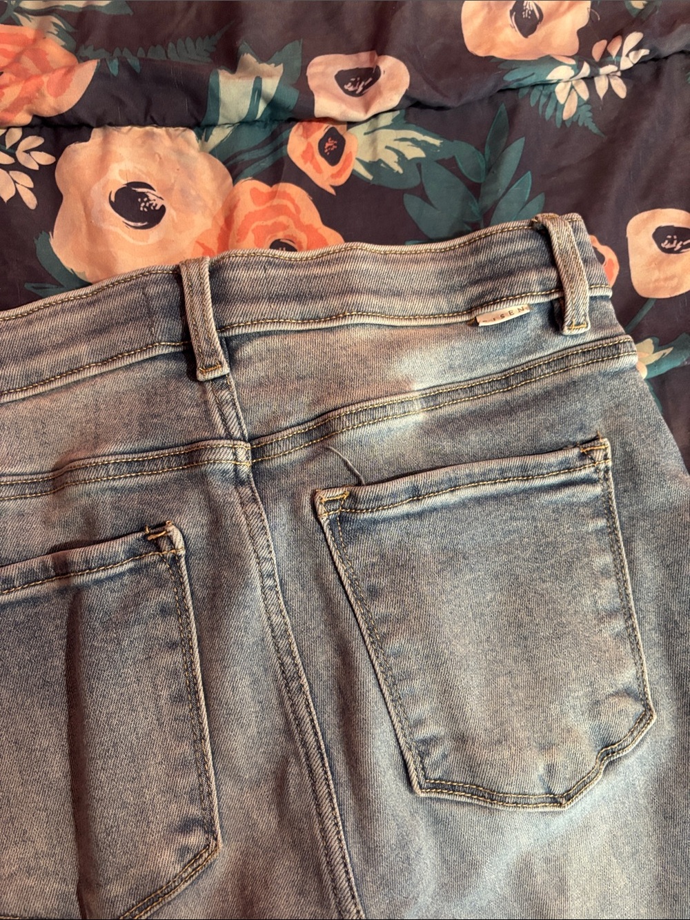 Light Blue Women's High-Rise Jeans - Picture 4 of 6